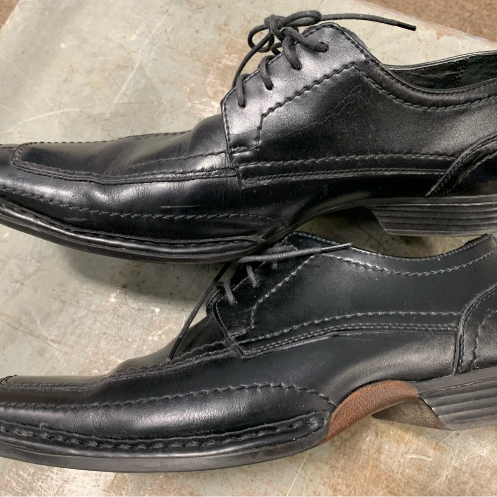 Alfani Black Oxfords Classic Leather Design
